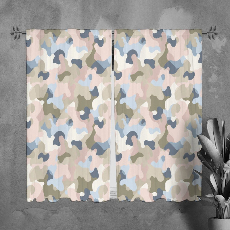Paire de rideaux obscurcissant en polyester Iyisha, L 20 po x L 82 po