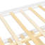 Lit de jour double avec lit gigogne simple et tiroirs, blanc-951826386