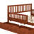 Wood Platform Bed With Guardrails On Both Sides And Two Storage Drawers-553419315
