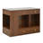 6 Drawers Closet Island With Built In Glass Display Top And Open Shelves-117147841