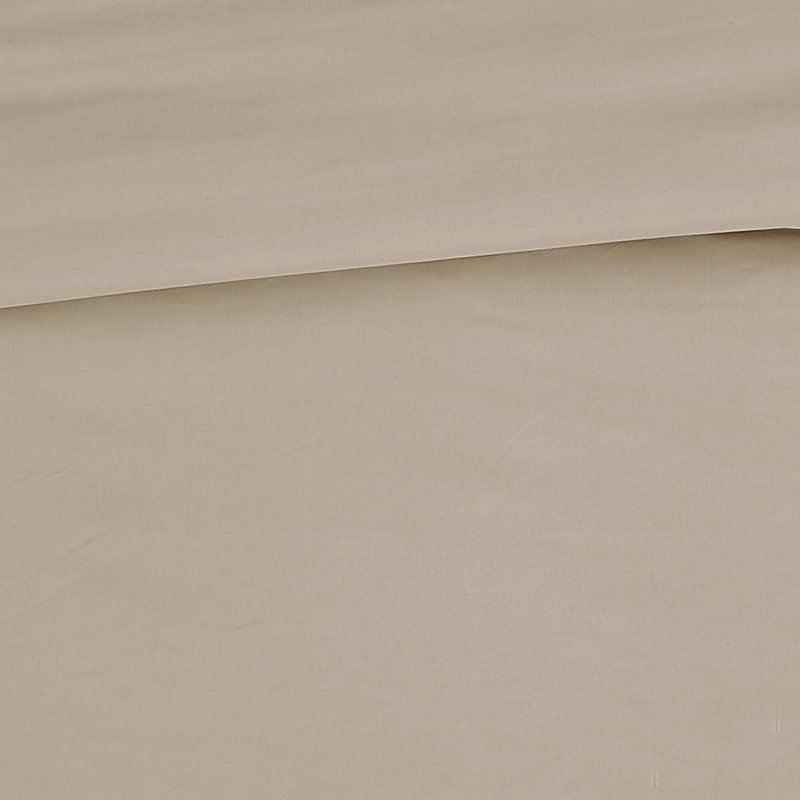 London Fog Garment Wash Solid Duvet Set, Twin, Khaki
