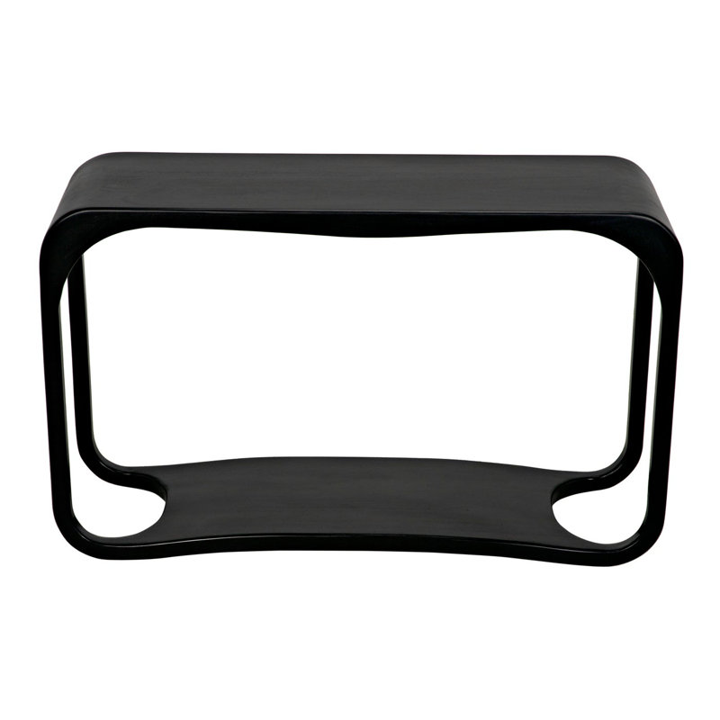 Milena Hand-Rubbed Black Mahogany 52'' Console Table