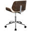 Et chaise pivotante en noyer pour bureau avec options de siège personnalisables
