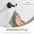 APLusee Double Bath Towel Holder Black