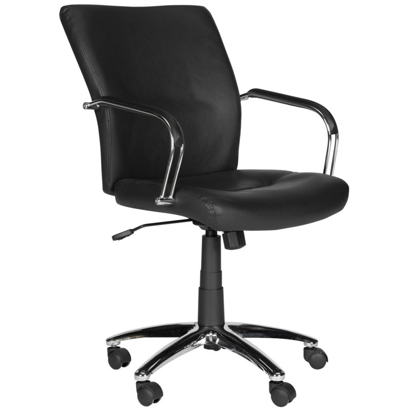 Fauteuil de conférence Tremont, Similicuir noir