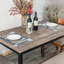 Table de salle à manger Millard pour 4 personnes en métal et bois-1119277199