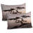 Ambesonne Tree Pillow Sham 2 Pack Lonely Juniper Tree Fall  Brown Grey-99835736