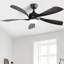 Ventilateur de plafond moderne de 52 pouces avec 3 moteurs à courant continu réversible à télécommande et 5 pales en ABS à intensité variable-1030773964