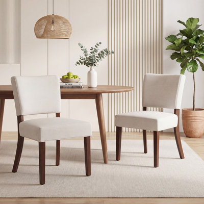Upholstered Solid Wood Parsons Side Dining Chair