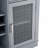 Modern Farmhouse Buffet Cabinet, Sideboard with 2 Drawers and Elegant Glass Door Cabinets