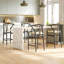 Tabouret de bar Wishbone entièrement assemblé, tabouret de bar à hauteur de comptoir pour îlot de cuisine-736920430