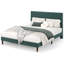 Upholstered Platform Bed with Fabric Headboard - Noise-Free, No Box Spring Needed, Easy Assembly-1156209475-1156209500