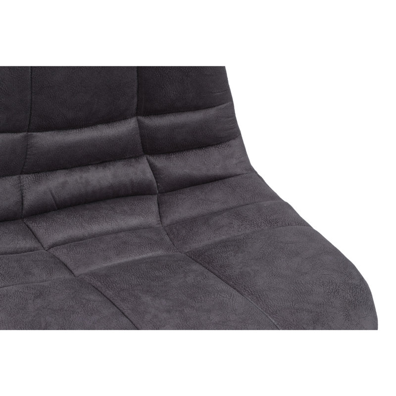 Chaise d'appoint rembourrée Halt Whistle anthracite