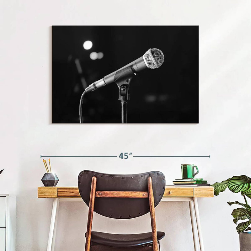 Microphone Abarca, H 26 po x l 39 po