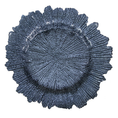 Chargeur en verre 13 "Flora