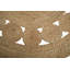 Round Roberta Solid Colour Jute / Sisal Hand Woven 120cm X 120cm Area Rug
