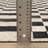 Harlow Blocks and Stripes Beige/ Black Area Rug-251161879