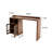 Minimalist Rectangular Solid Wood Bar Table