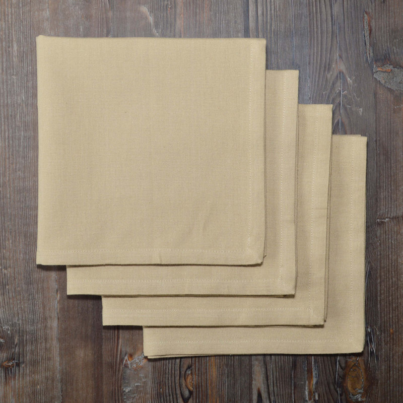 Aderonke Cotton Square Napkin, Wheat