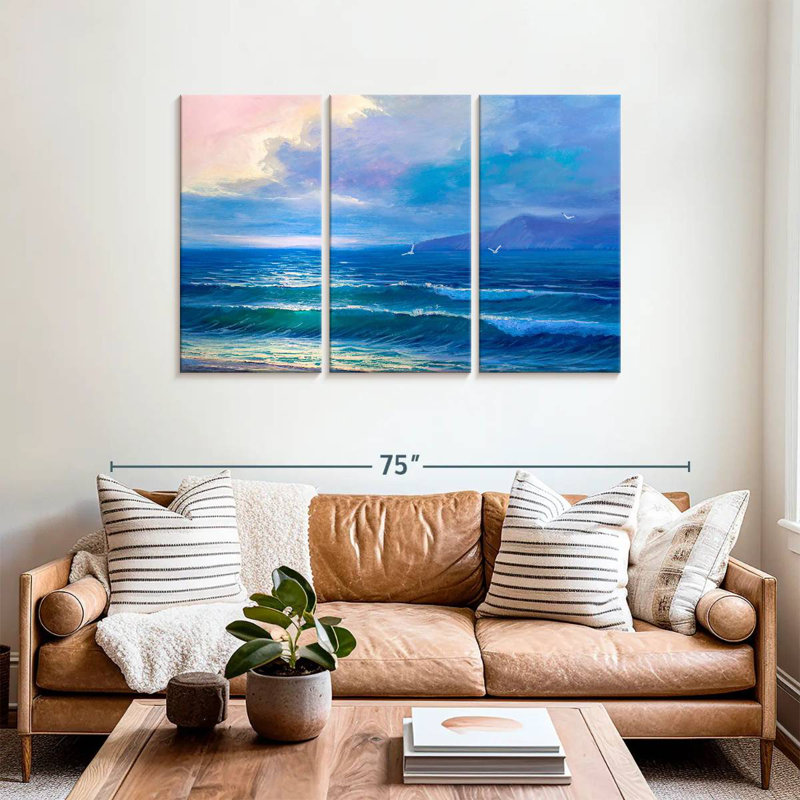 Gillard Sunrise Ocean, H 36 po x l 57 po