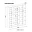 135.7cm H x 125cm W Library Bookcase-25305479