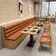 Banc rembourré en similicuir