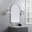 Sabine Metal Arch Wall Mirror-272105435-272105254