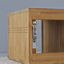 Basic 95cm Single Bathroom Vanity Base Only in Brown
