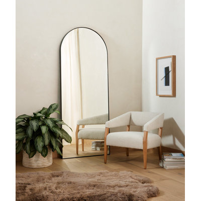 Hiltibran Metal Arch Floor Mirror