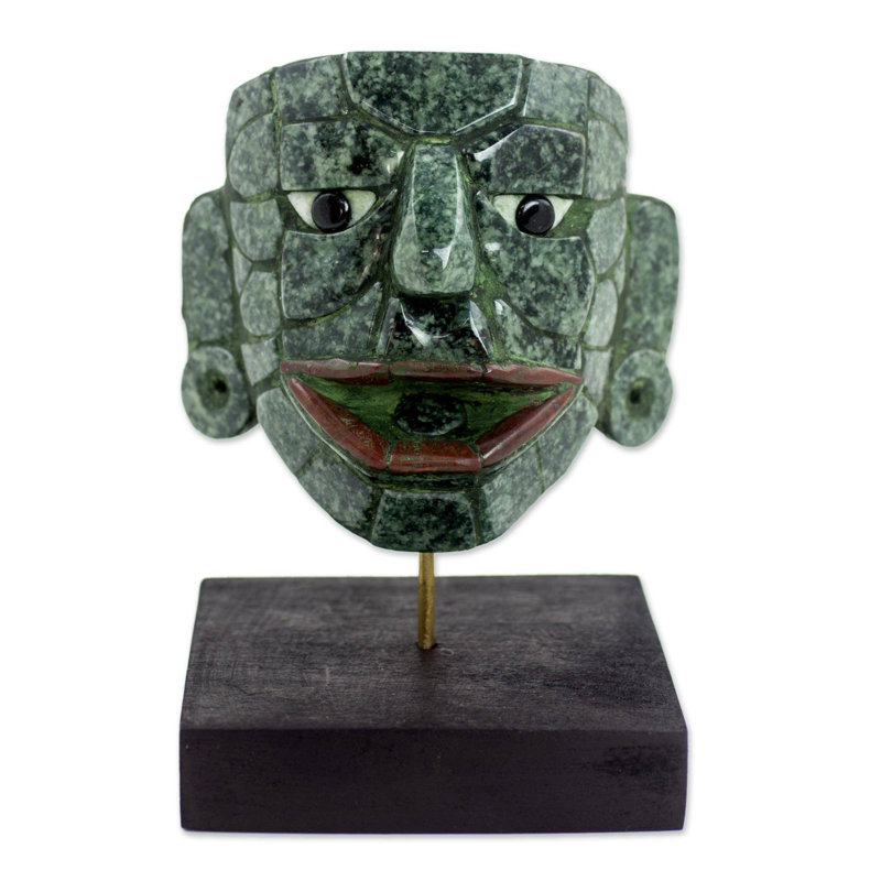 Masque de jade Maya seigneur d'El Naranjo