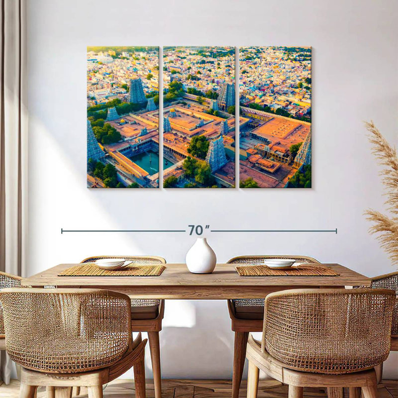 Adella Meenakshi Temple Complex, 36" H x 57" W