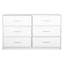 Commode 6 tiroirs avec grands tiroirs en tissu, blanc-1179927669