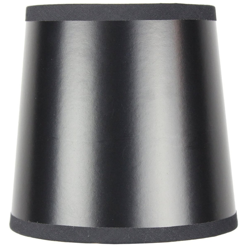 Abat-jour tambour de style candélabre H 5,25 po (attache) de couleur noire