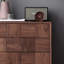 Commode d'appoint en noyer noir tout en bois massif