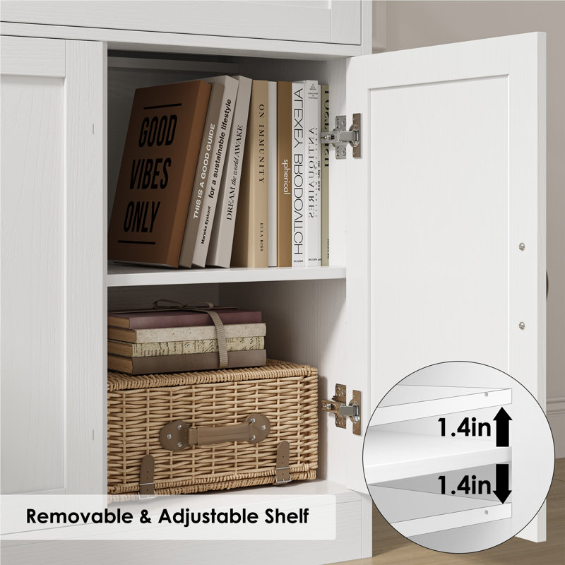 Breege 47.2"W Sideboard With Adjustable Shelf