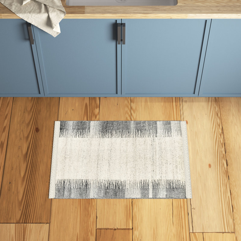 Tapis beige / gris en laine Tracey, Rectangle 2 pi x 3 pi