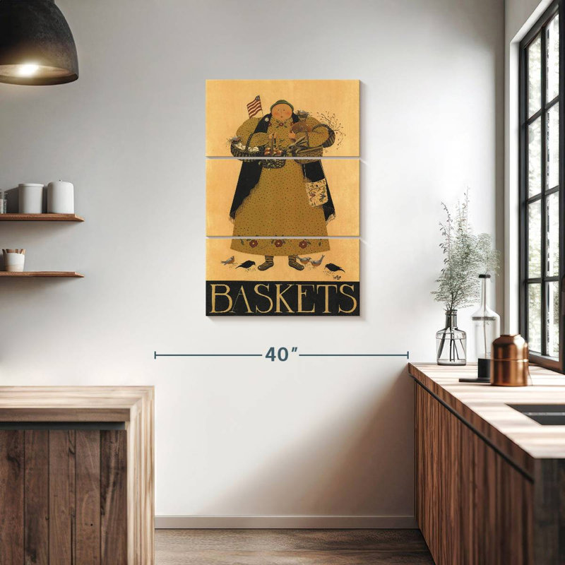 Leisha Baskets, 38" H x 24" W