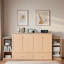 Lit escamotable avec tiroirs de rangement spacieux et tablettes ouvertes-2071391181