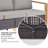 Bruner 6-Piece All Weather Wicker Patio Fire Pit Table Conversation Set With Hidden Tank Holder, Swivel Gliders And Ottomans-1388462287