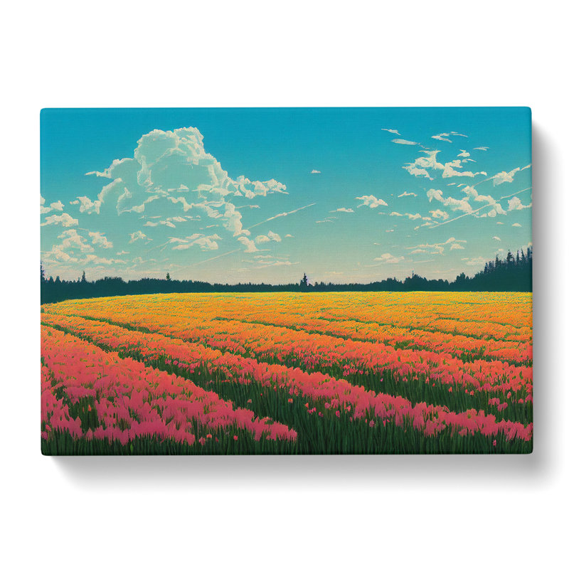Spring Landscape Meadow Vol.7 - Wrapped Canvas, 35cm H x 50cm W x 3cm D