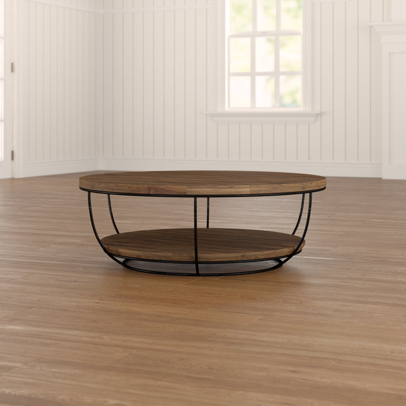 Sandrine Solid Coffee Table, Brut