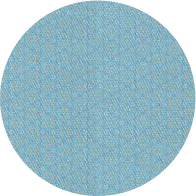 Tapis abstrait bleu