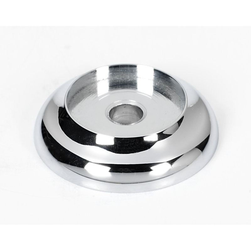 Modern & Contemporary Knob Backplate, Polished Chrome