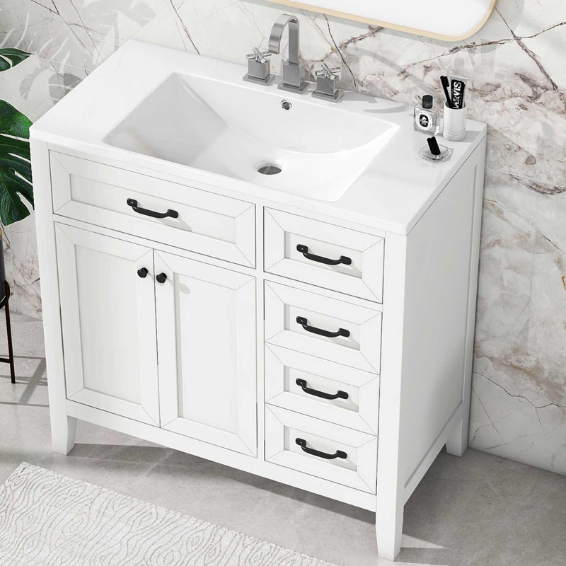Ensemble de meuble-lavabo simple 35,98 po Joannes, Blanc