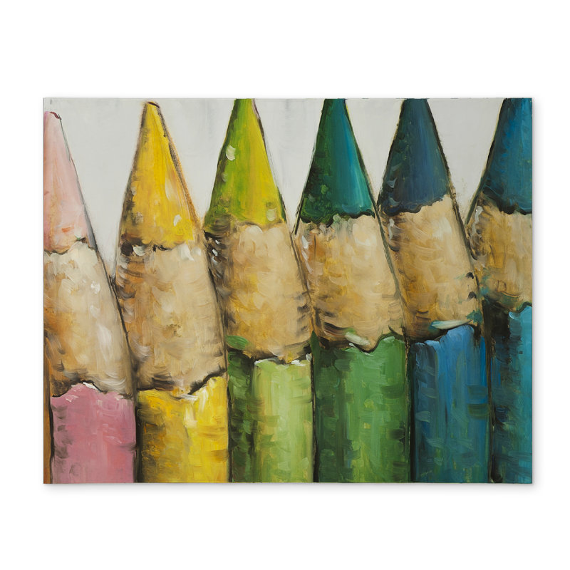 Color Pencils Standing Red Placemat | Home Decor Accessory