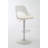 Hoskie Bar Stools Set Of 2 Modern Grey PU Counter Height Barstool, High Padded Swivel Adjustable Barstools With Back For Bar Counter And Kitchen Island-584577785-584577783