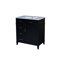Meuble-lavabo autoportant 30 po avec lavabo en céramique et 3 tiroirs-106714230