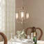 Lustre géométrique unique à 4 lumières