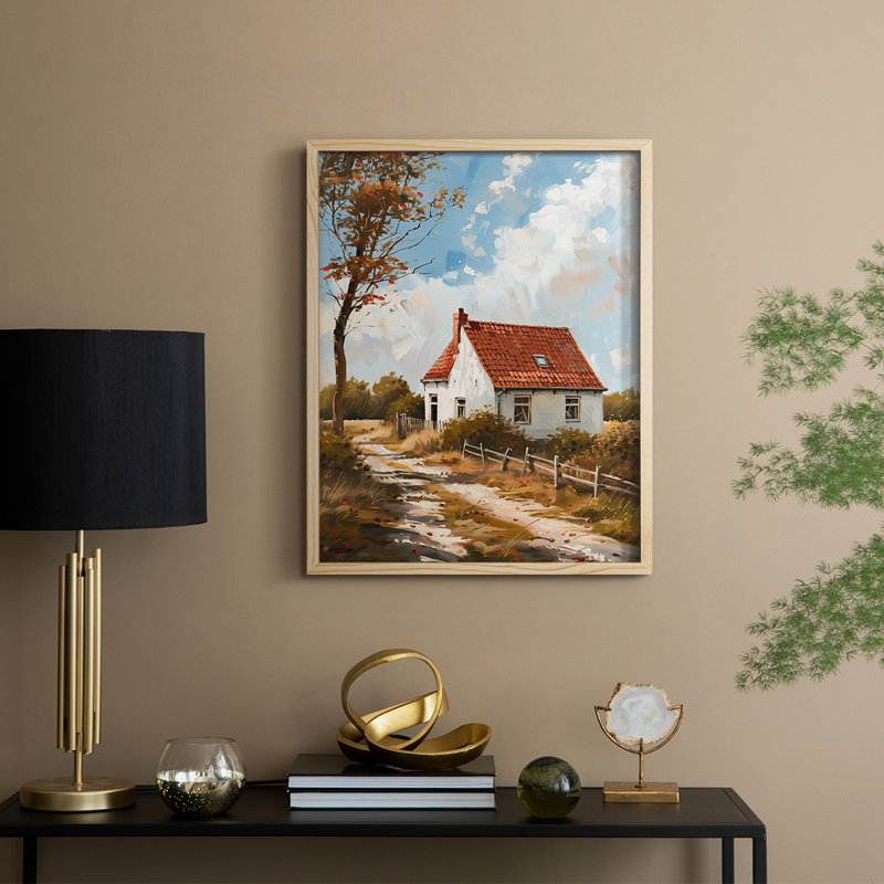 LANDSCAPES Series CVII, reproduction encadrée - bois massif, H 11 po x l 9 po