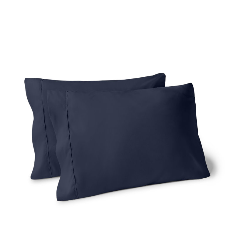 Soft Microfiber Pillowcase Set, 2 Standard Pillowcases, Midnight Blue